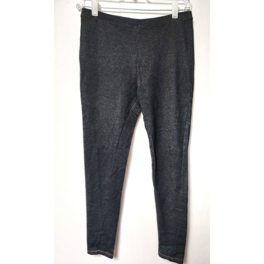 Hue Cotton Blend Gray Leggings Stretch pants  Size Medium